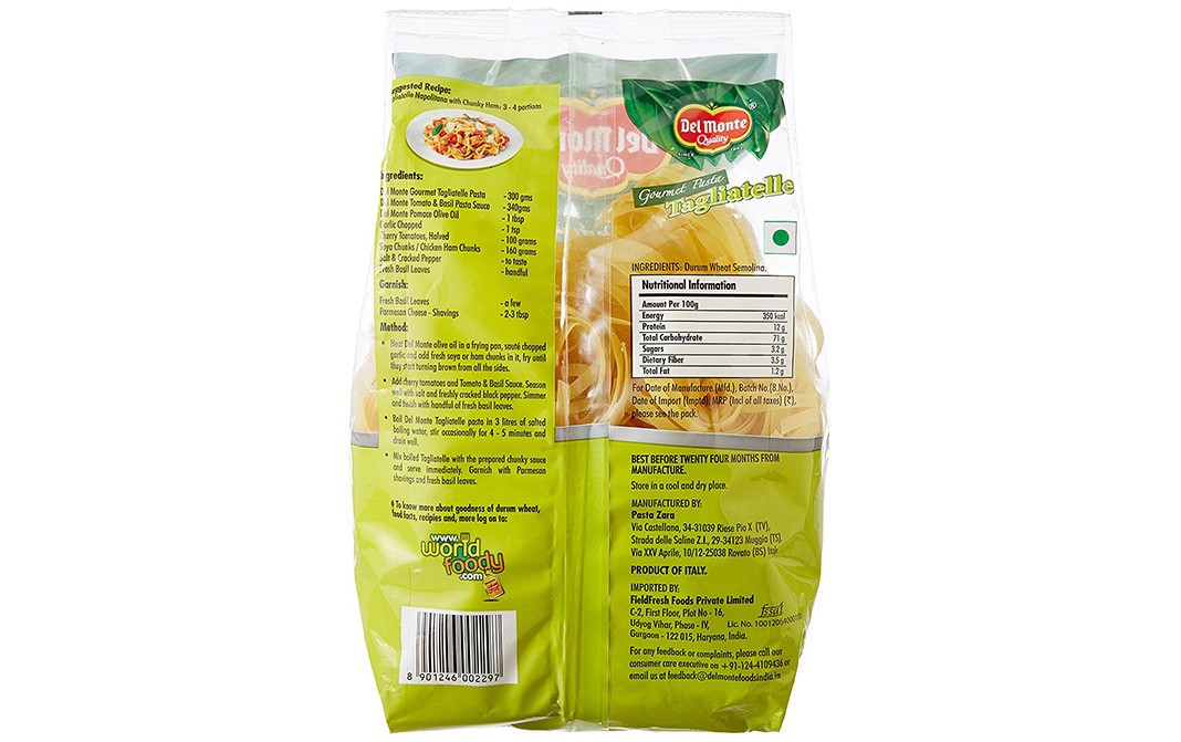 Del Monte Gourmet Pasta Tagliatelle    Pack  500 grams